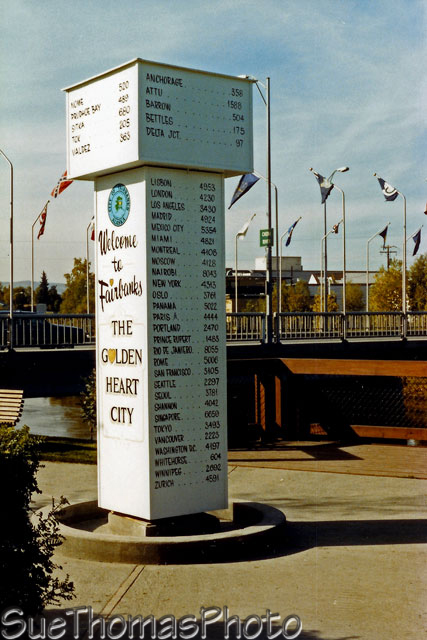 Fairbanks sign, Alaska