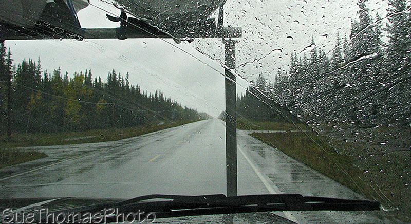 Rain on the Alaska Highway, Alaska