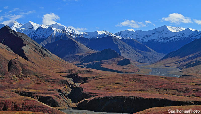 Bald Mountain & Sunset Peak seen from Eielson Visitor Center, Denali National Park, Alaska