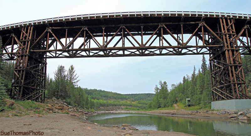 Kiskatinow Bridge, Alaska Highway, BC