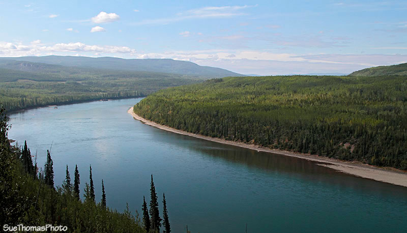 Liard River south of Cranberry Rapids, British Columbia