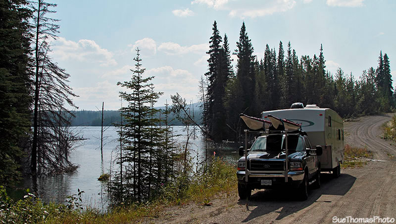 Lake near Alaska Highway south of Contact Creek, British Columbia