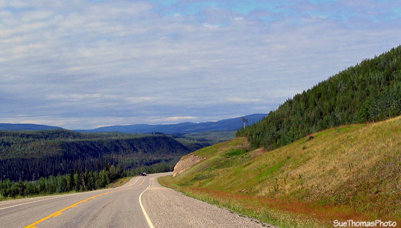 Alaska Highway near Cranberry Rapids and Liard River, British Columbia