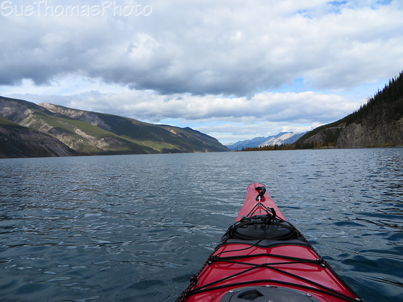 Kayaking on Muncho Lake