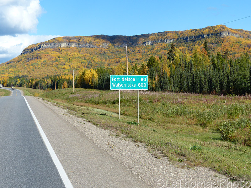 Alaska Highway distance sign