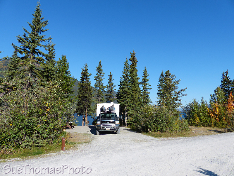 Campsite at Muncho Lake