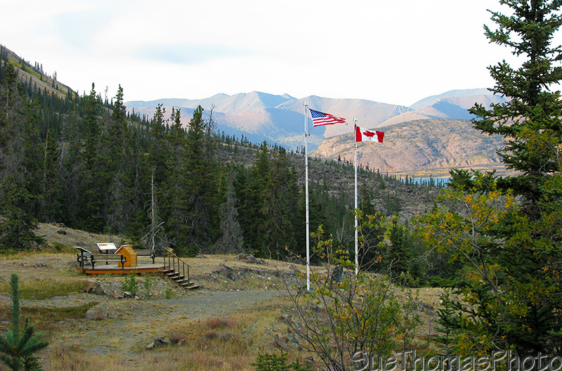 Hike up to Soldier's Summit along Kluane Lake, Yukon