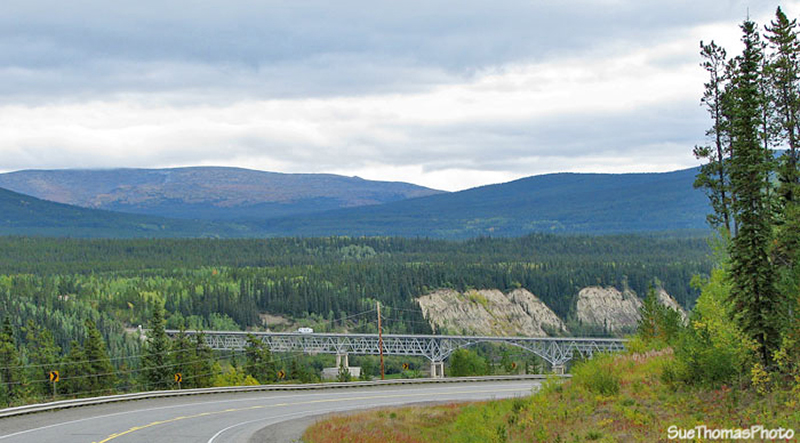 Johnsons Cross over the Teslin River, Alaska Highway