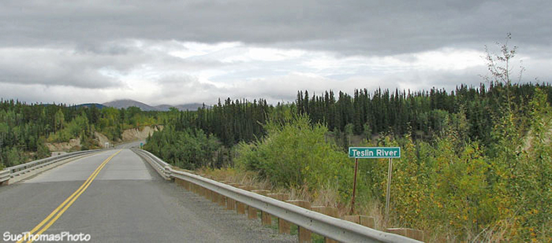 Johnsons Cross over the Teslin River, Alaska Highway