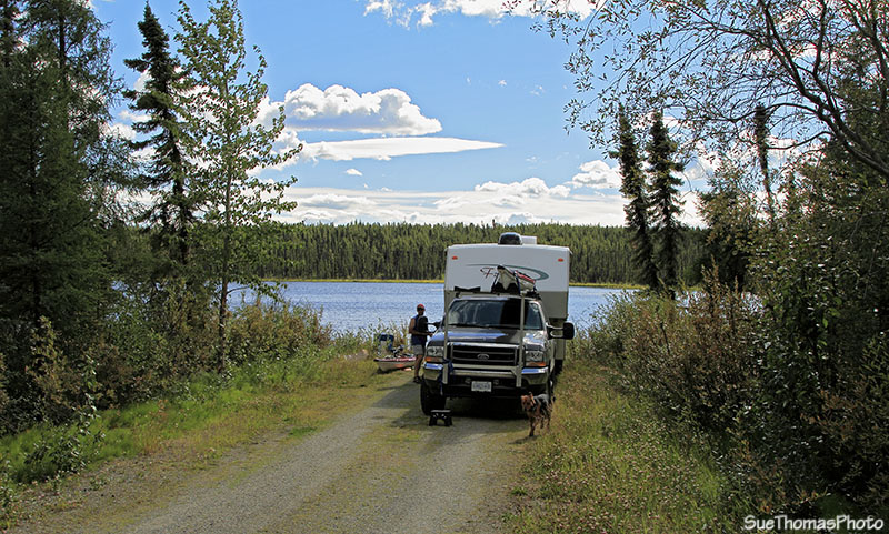 Unknown lake north of Watson Lake on the Alaska Highway