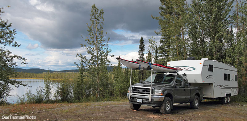 Camping near Snag, Yukon Territory