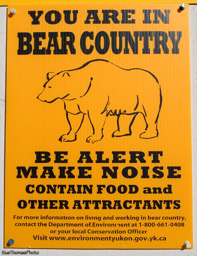 Sign in Yukon campground