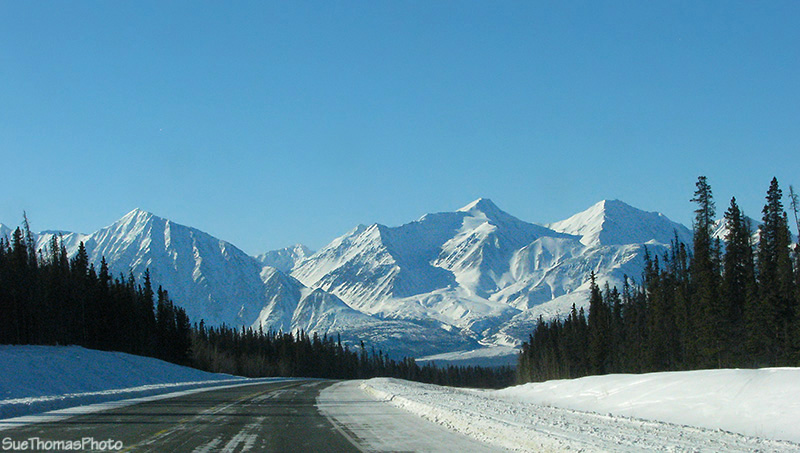 Northbound on the Alaska Highway in Yukon