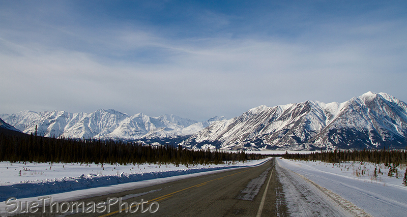 Alaska Highway in Winter