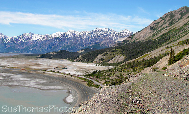 Alaska Highway near Sheep Mountain, Kluane Lake, Yukon