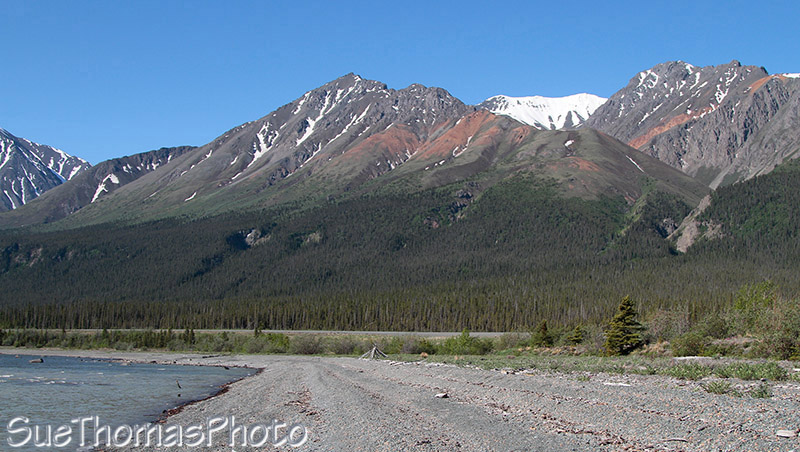 Hiking at Kluane Lake, Yukon