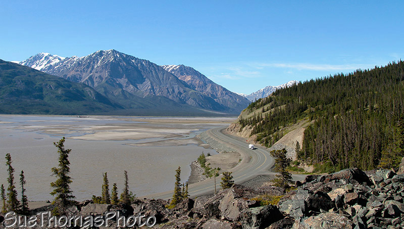 Hiking at Kluane Lake, Yukon