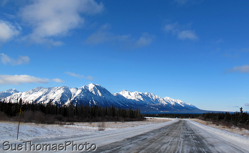 Approaching Kluane Lake, Yukon