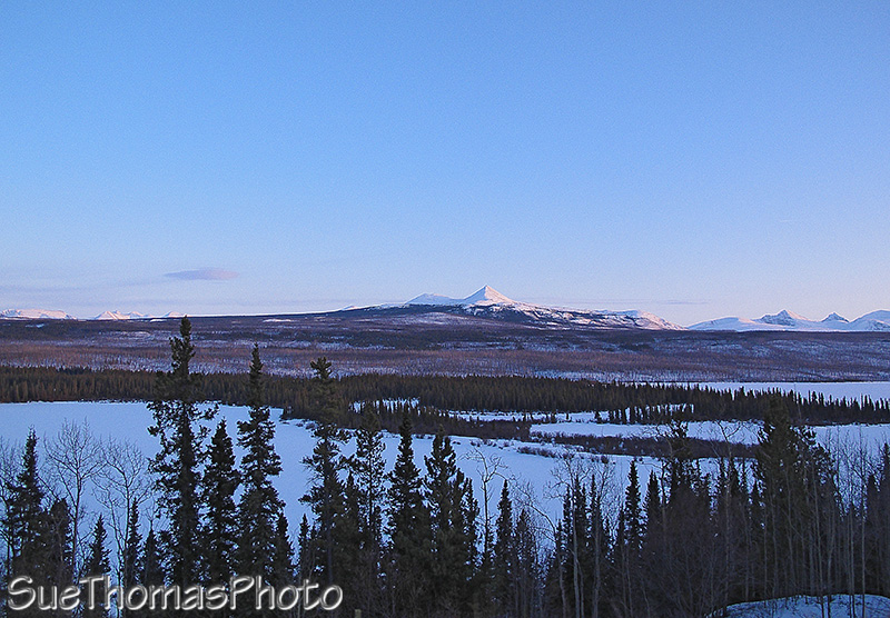 Alaska Highway in winter