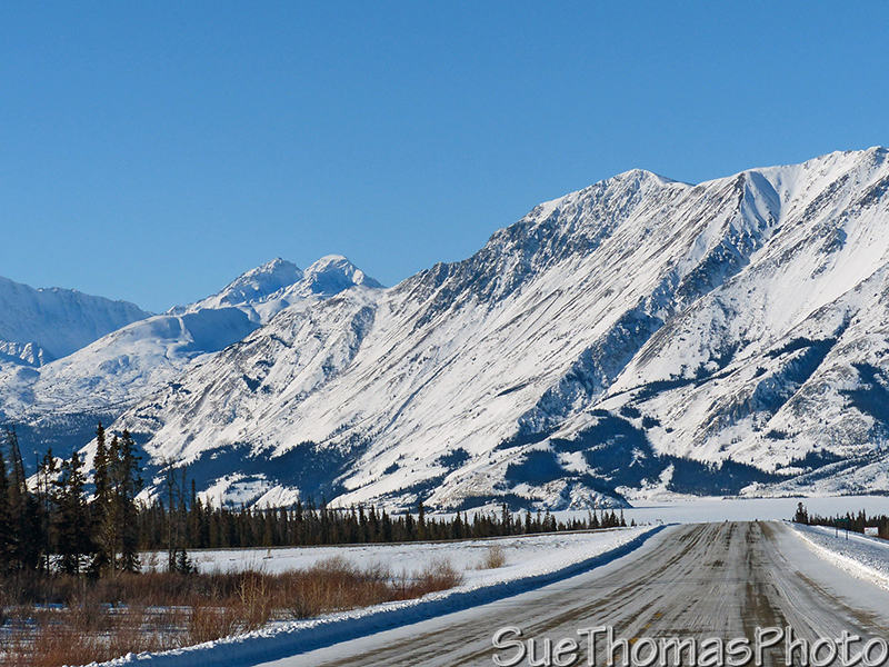 Kluane Lake and Alaska Highway