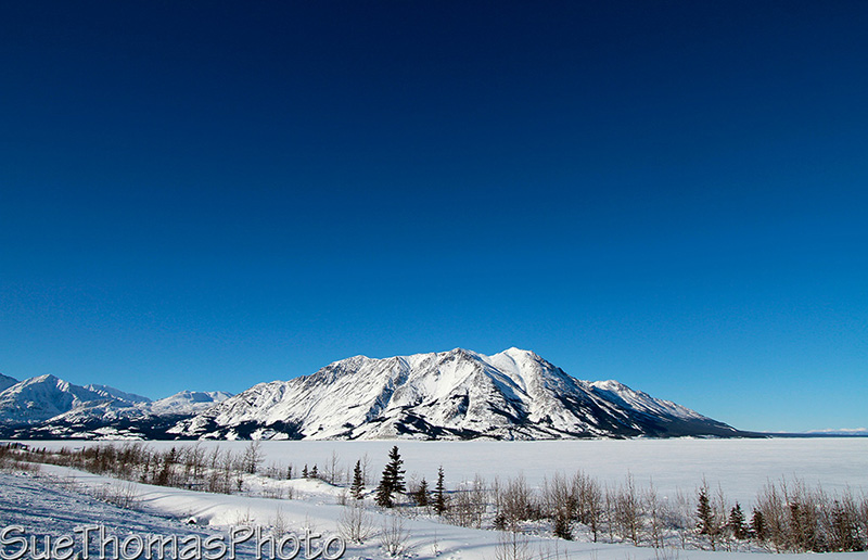 Alaska Highway and Kluane lake