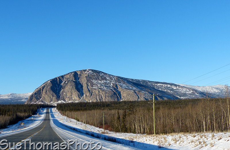 Paint Mountain and Alaska Highway