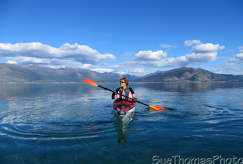 Kayaking on Kluane Lake