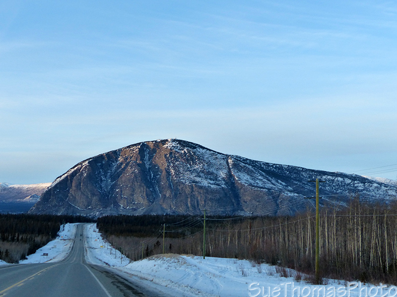 Paint Mountain on the Alaska Highway