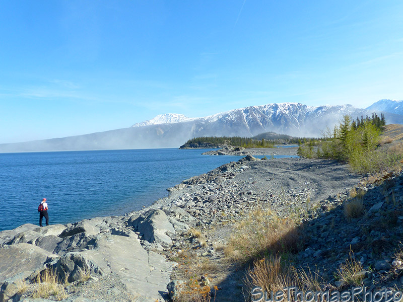 Fishing on Kluane Lake