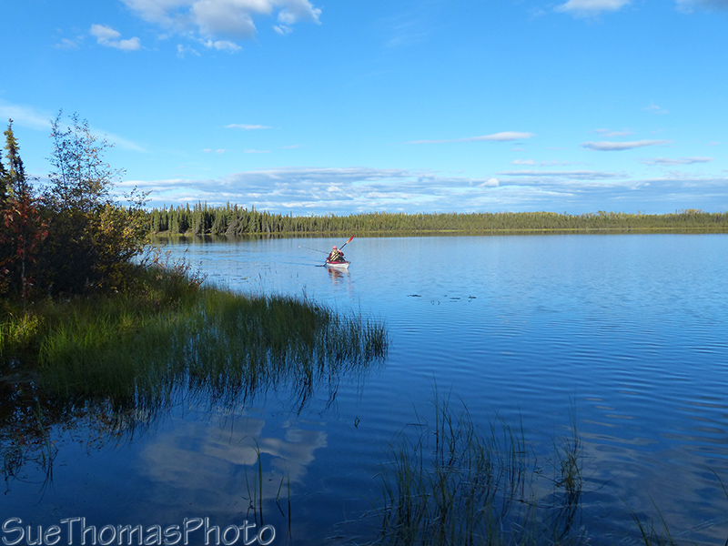 Kayaking on the lake