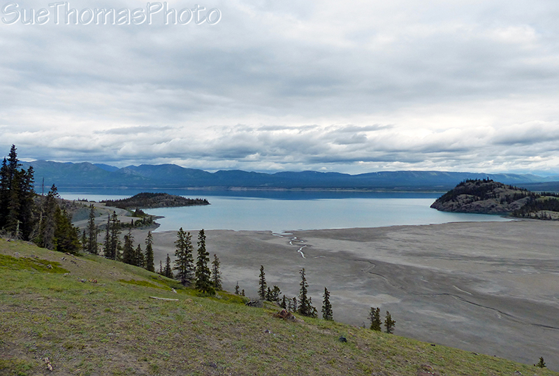 view from Soldier's Summit by Kluane Lake