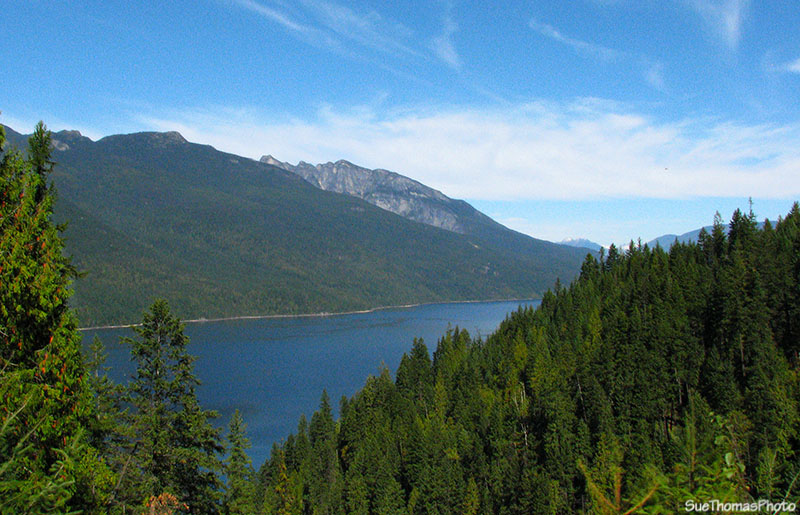 Southbound along Slocan Lake, BC