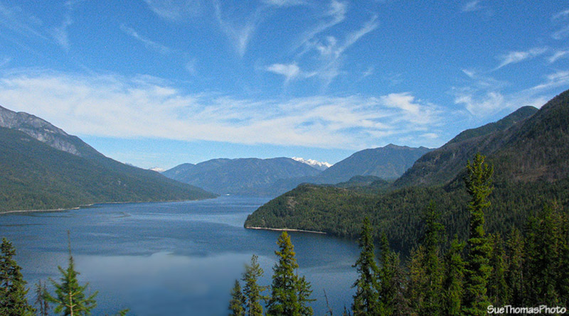 Southbound along Slocan Lake, BC