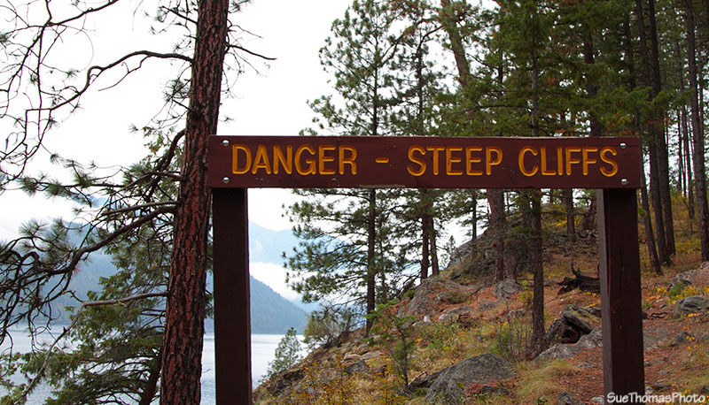 Sign at Christina Lake, Gladstone Provincial Park, B.C.