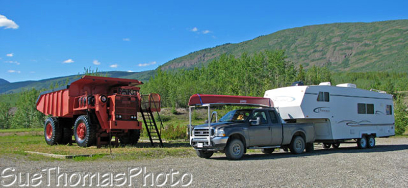 Sicard Dart 65-ton ore haul truck by our fifth wheel
