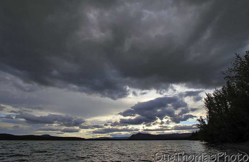 Little Salmon Lake on Campbell Highway in Yukon