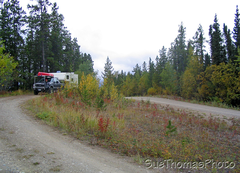 Lunch stop on South Canol Road, Yukon