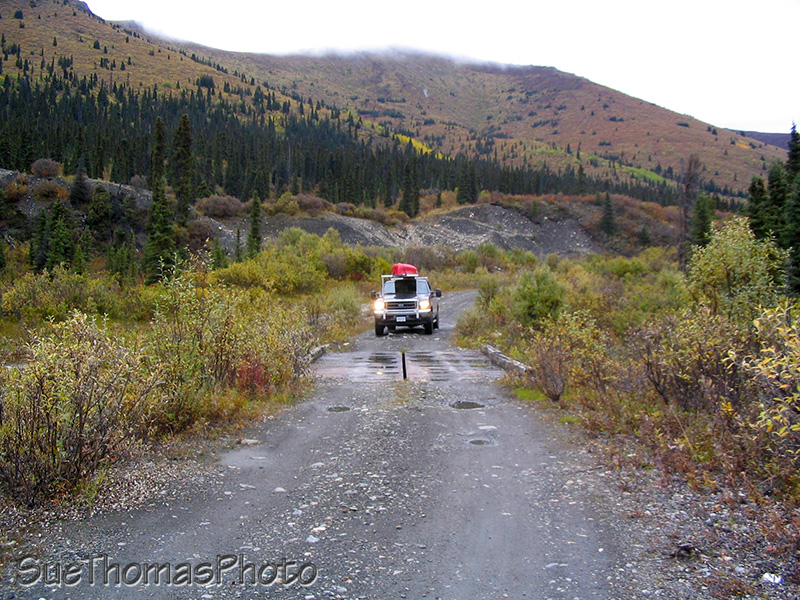Groundhog Creek, road to Seagull Lakes, near South Canol Road