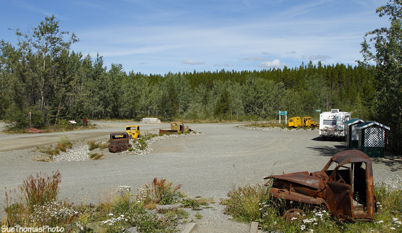 A nice rest area on the South Canol Road near the Alaska Highway
