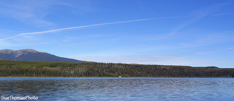 At Sidney Lake in Yukon on the South Canol Road