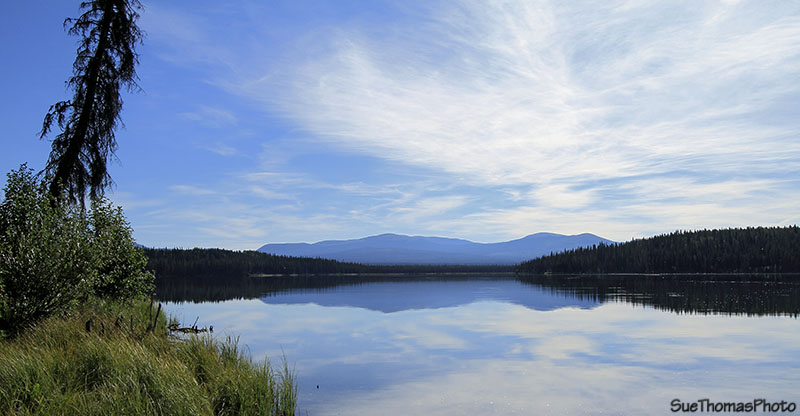 At Sidney Lake in Yukon on the South Canol Road