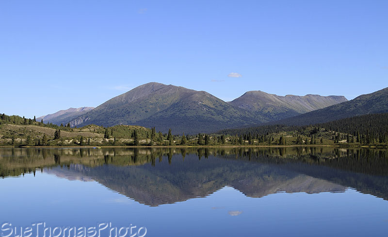 Rose Lake on the South Canol Road in Yukon