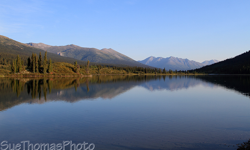 Lapie Lake on the South Canol Road in Yukon