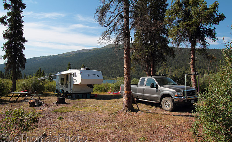 Lapie Lake on the South Canol Road in Yukon