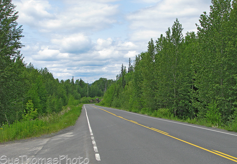 Northbound on the south end of the Cassiar Highway, BC