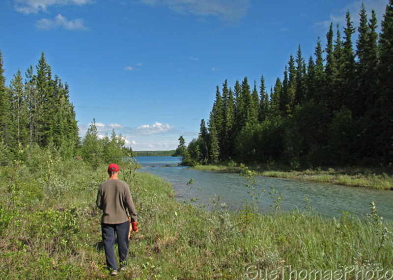 Hiking at Boya Lake, Cassiar Highway