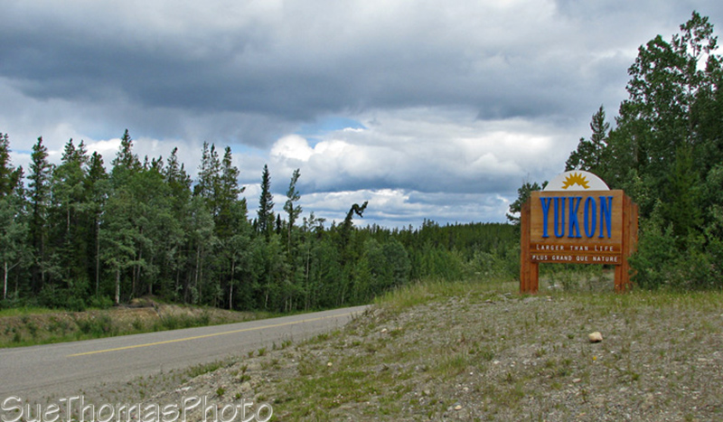 Sign at Yukon & BC Border, Cassiar Hwy