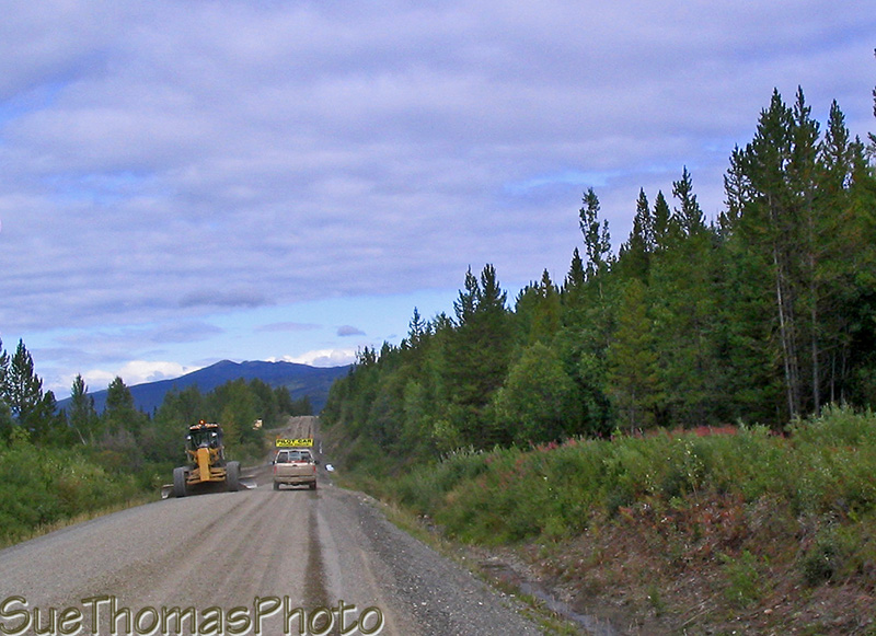 Cassiar Highway construction zone