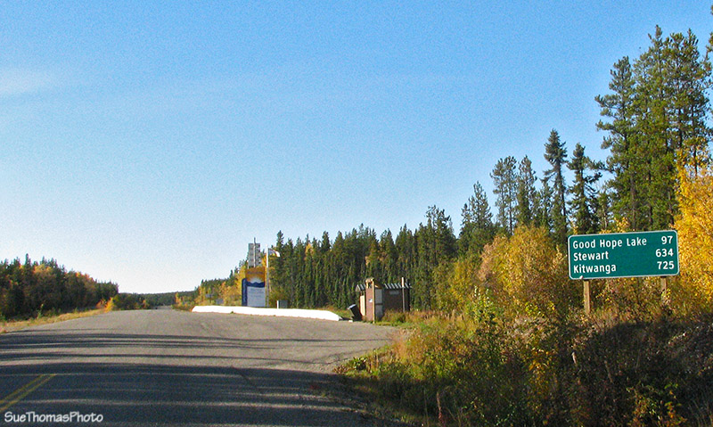 Yukon / British Columbia border on the Cassiar Highway