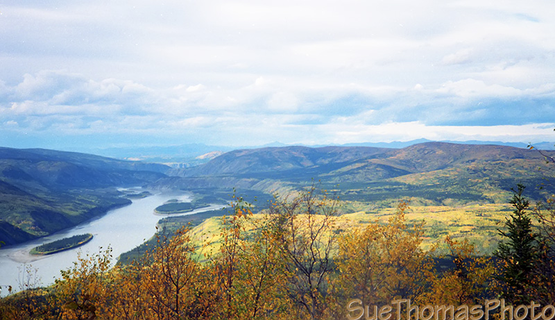 Yukon River from Dome Mountain, Dawson City, Yukon